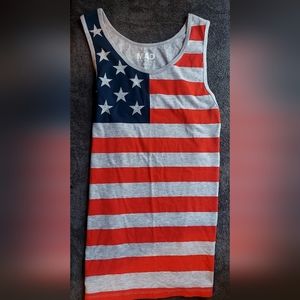 New without tags, MAD Engine Sleeveless Patriotic t-shirt size small.